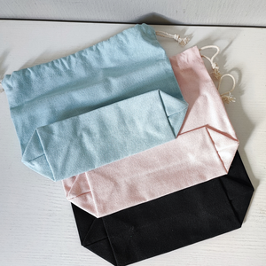 Personalised Travel Drawstring Pouch (3colours)