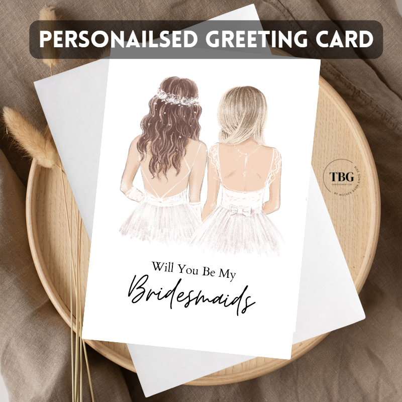 Personalised Card (Bridesmaids) design 1