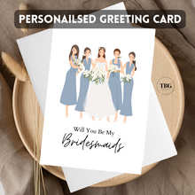 Load image into Gallery viewer, Personalised Card (Bridesmaids) design 2
