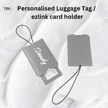Load image into Gallery viewer, [SALES] Personalised PU Luggage Tag / ezlink card holder (6colours)