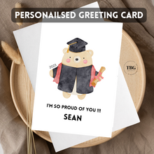 Load image into Gallery viewer, Personalised Card (Graduation) design 1