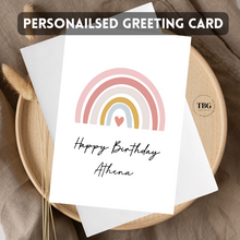 Load image into Gallery viewer, Personalised Card (Happy Birthday) design 3