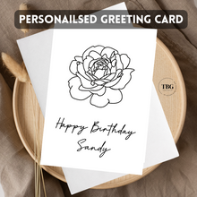 Load image into Gallery viewer, Personalised Card (Happy Birthday) design 6