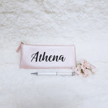 Load image into Gallery viewer, Personalised Pen Pouch / Case - Pink - The Blossom Gift