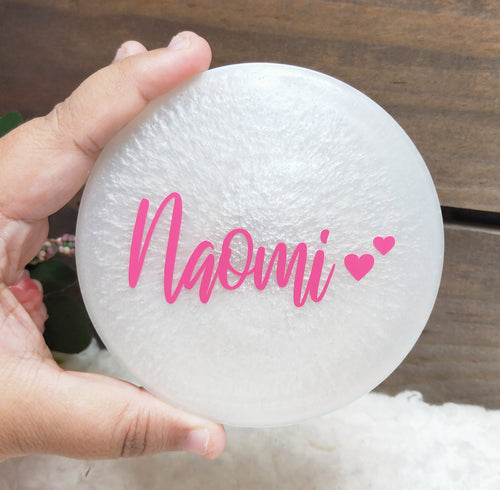 Personalised Pearly Coaster