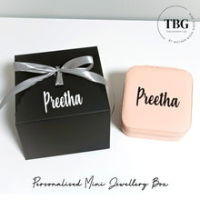 Load image into Gallery viewer, Personalised Mini Jewellery Box (3colours)