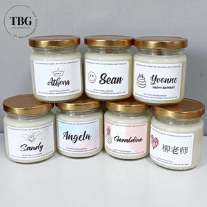 [Bulk Order Min 10qty] Personalised Jar Candle (use discount code)