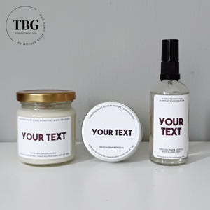 [Bulk Order Min 10qty] Personalised Jar Candle (use discount code)