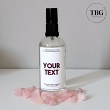 Load image into Gallery viewer, Personalised Crystal Room &amp; Linen Spray (Rose Quartz)