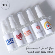 Load image into Gallery viewer, Personalised Room &amp; Linen Spray (Travel Size 30ml)