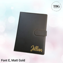 Load image into Gallery viewer, Personalised Classic Notebook A5 (lined)