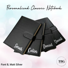Load image into Gallery viewer, Personalised Classic Notebook A5 (lined)