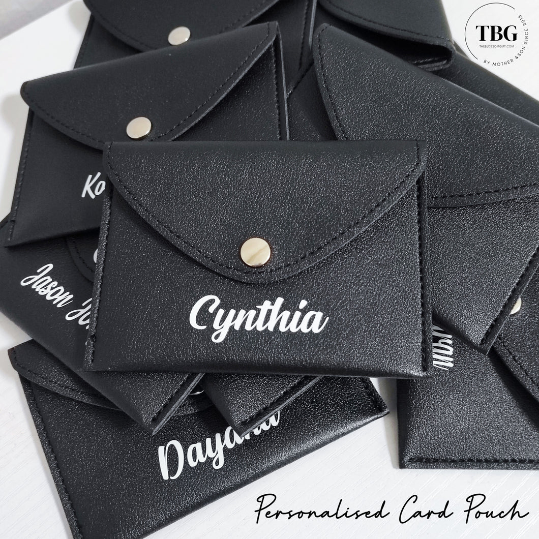 Personalised Card Pouch (4 colours)