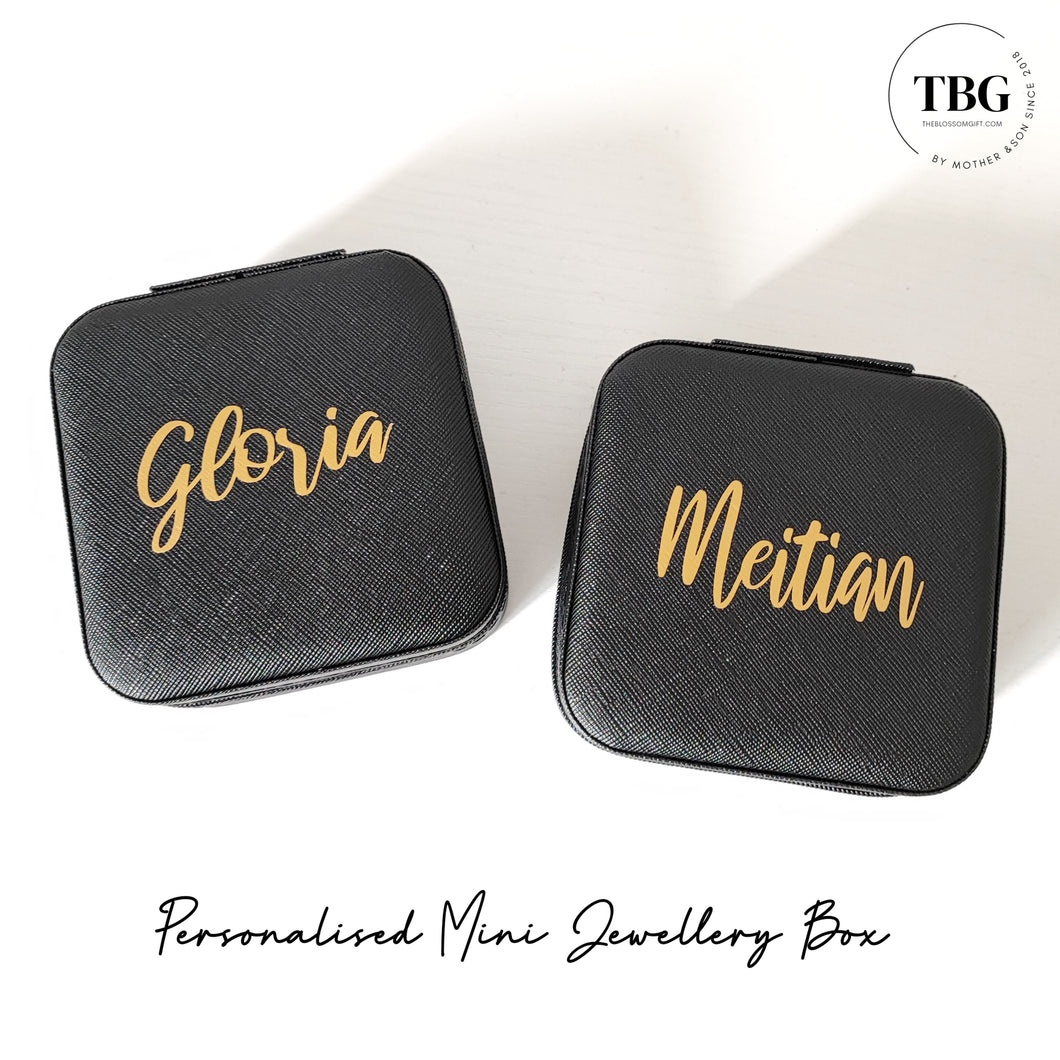 Personalised Mini Jewellery Box (3colours)
