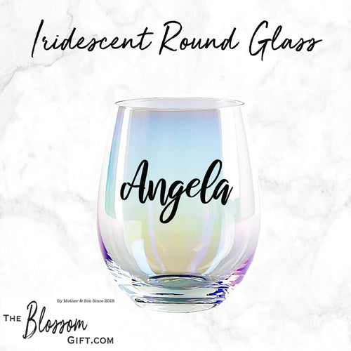 Iridescent Round Glass