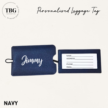 Load image into Gallery viewer, [SALES] Personalised PU Luggage Tag / ezlink card holder (6colours)