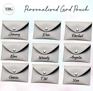 Personalised Card Pouch (4 colours)