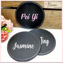 Load image into Gallery viewer, Personalised Leather Coaster