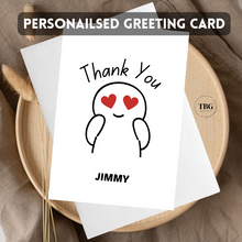 Load image into Gallery viewer, Personalised Card (Thank You) design 1