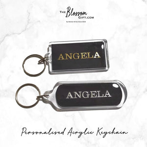 Personalised Acrylic Keychain (hot foil stamping)