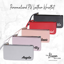 Load image into Gallery viewer, PU leather wristlet (6 colours available)