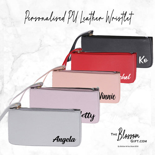 PU leather wristlet (6 colours available)