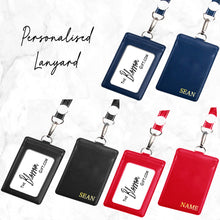 Load image into Gallery viewer, Personalised Lanyard  (Hot Foil Stamping) - 5 colours - max 6 letters