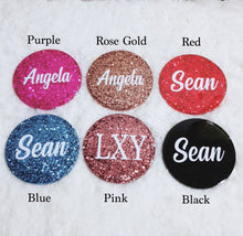 Load image into Gallery viewer, Rose Gold Glitter Personalised  Coaster - The Blossom Gift