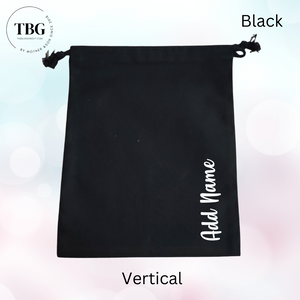 Personalised Canvas Drawstring Pouch (2colours)