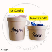 Load image into Gallery viewer, Personalised Travel Candle