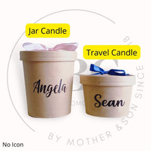 Load image into Gallery viewer, Personalised Jar Candle