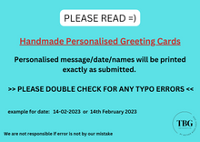 Load image into Gallery viewer, Personalised Card (couple/wedding) design 4