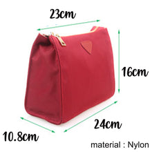 Load image into Gallery viewer, Makeup &amp; Toiletry Travel Organiser Pouch / Bag - Dark Red - The Blossom Gift