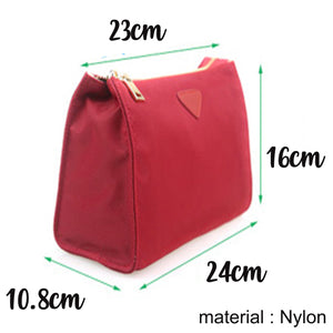 Makeup & Toiletry Travel Organiser Pouch / Bag - Dark Red - The Blossom Gift
