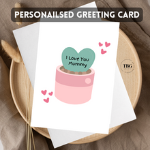 Load image into Gallery viewer, Personalised Card (Mother&#39;s Day) design 2