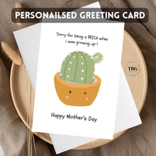 Load image into Gallery viewer, Personalised Card (Mother&#39;s Day) design 4