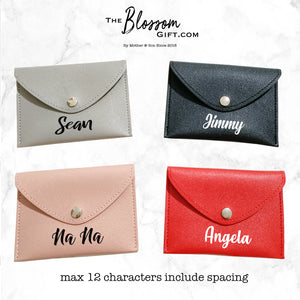 Personalised Card Pouch (4 colours)