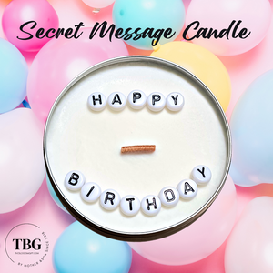 Personalised Travel Candle + Secret Message