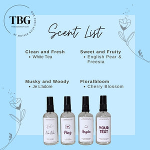 Personalised Room & Linen Spray (Travel Size 30ml)