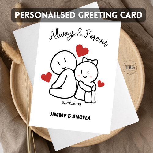 Personalised Card (couple/wedding) design 3