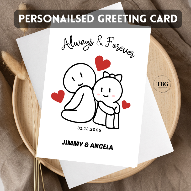 Personalised Card (couple/wedding) design 3