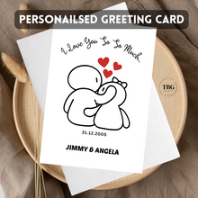 Load image into Gallery viewer, Personalised Card (couple/wedding) design 4