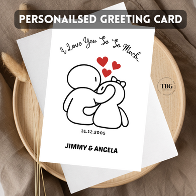 Personalised Card (couple/wedding) design 4