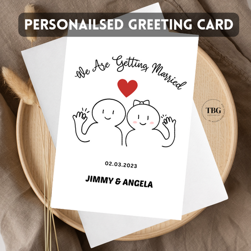 Personalised Card (couple/wedding) design 5